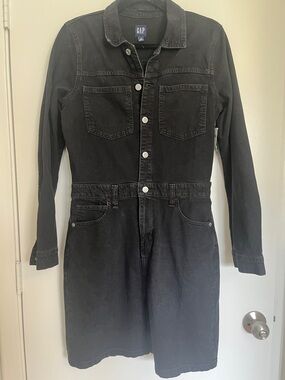 GAP Black Denim Dress